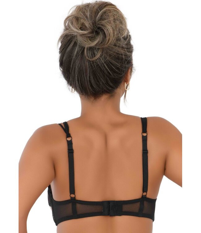 Unlined bra with faux underbust