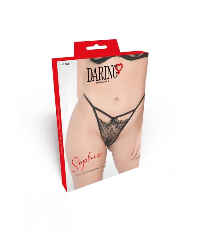 Very sexy embroidered string