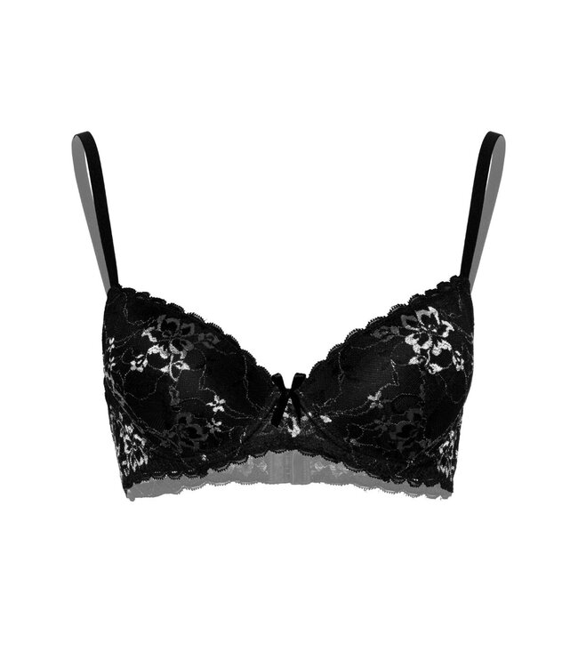 Demi bra with floral lace