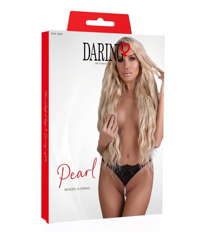 Pearl beaded g-string