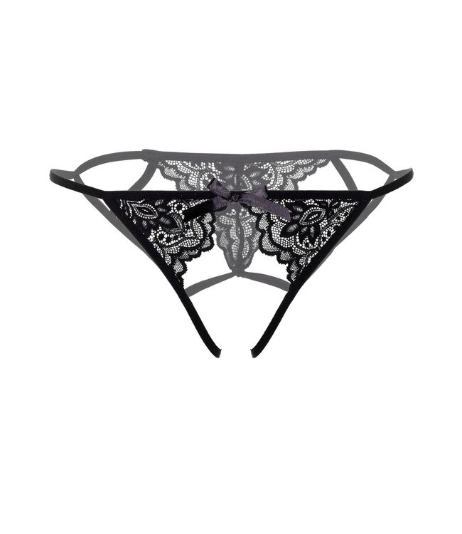 Inez strappy crotchless bikini