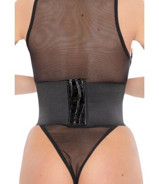 Croco Front Waist Cincher