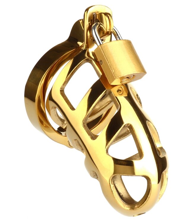 Brutal Chastity Cage Gold