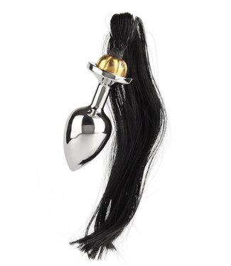 Black Hair Pony Tail Rosebud