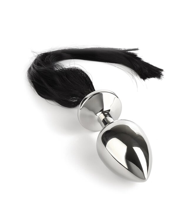 Black Hair Pony Tail Rosebud