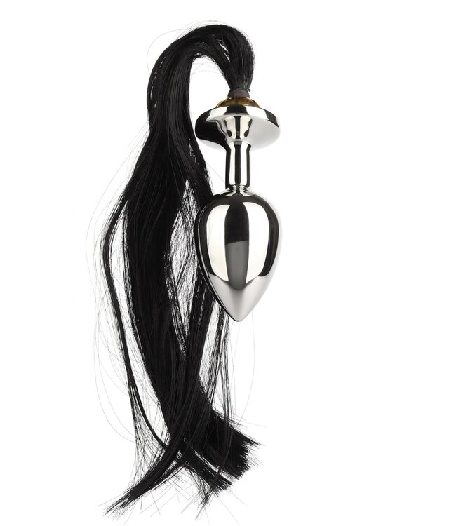 Black Hair Pony Tail Rosebud