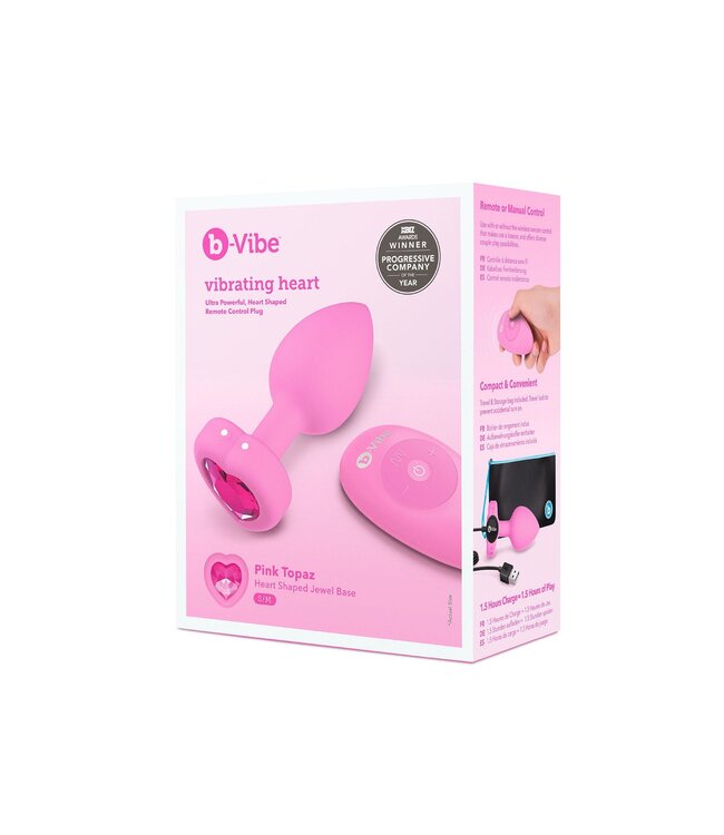 B-Vibe Vibrating Heart Plug S/M