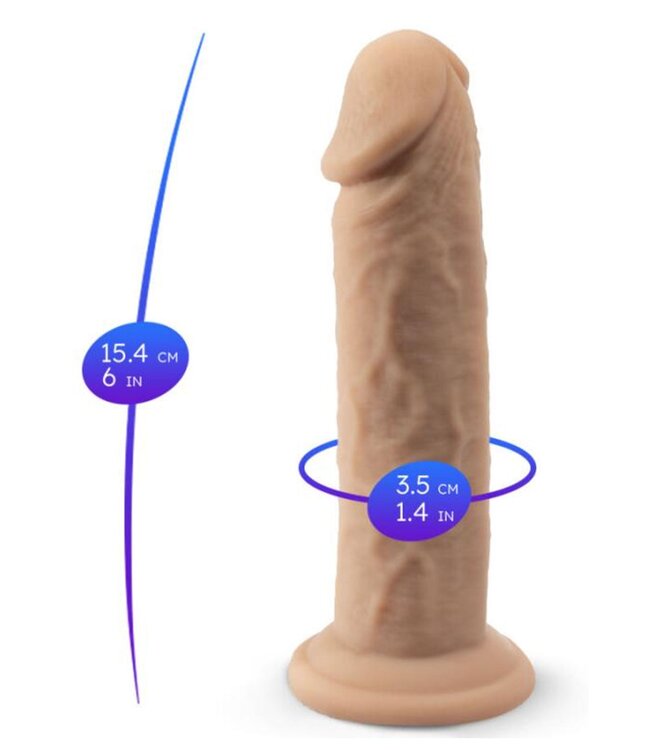 Real Skin Dildo Model 2 - 6 inch