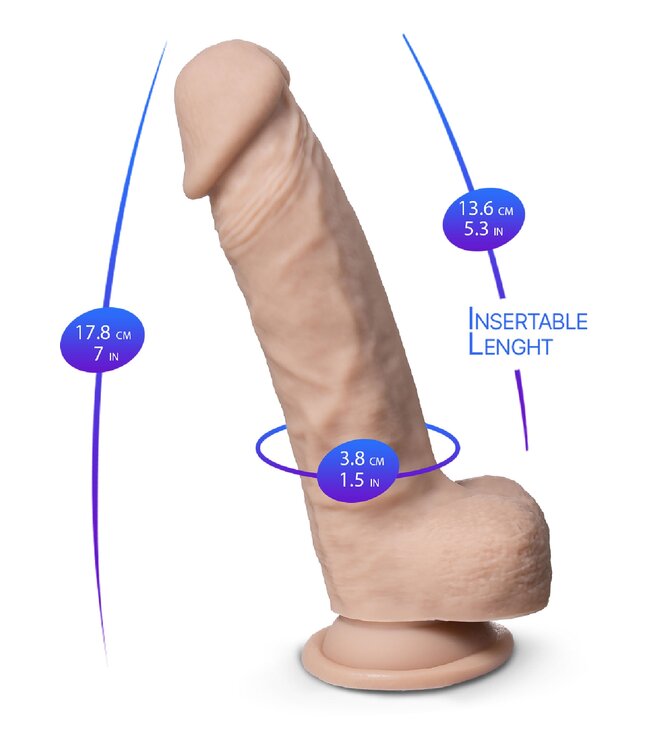 Real Skin Dildo Model 1 - 7 inch