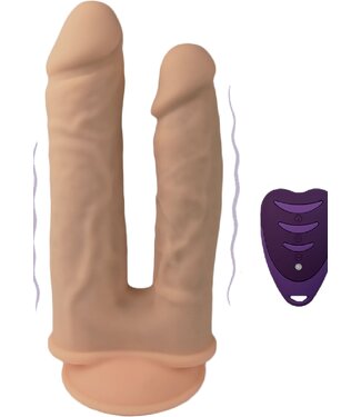Duo Dildo Vibrating 7+8 inch