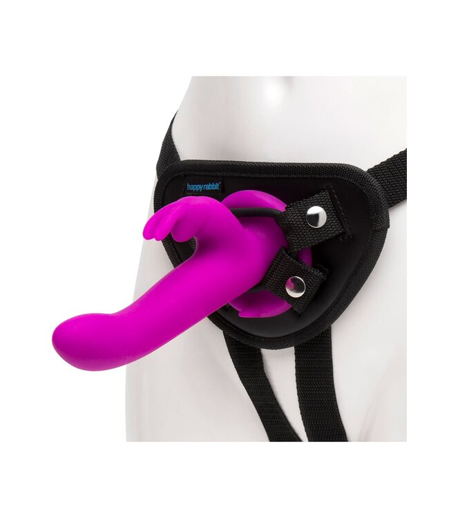 Vibrating Strap On Harness Set