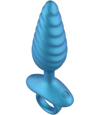 Ribbed Anal Plug Vibrating + Remote