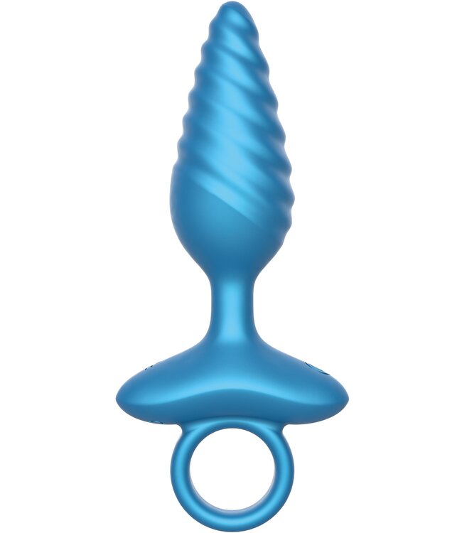 Ribbed Anal Plug Vibrating + Remote