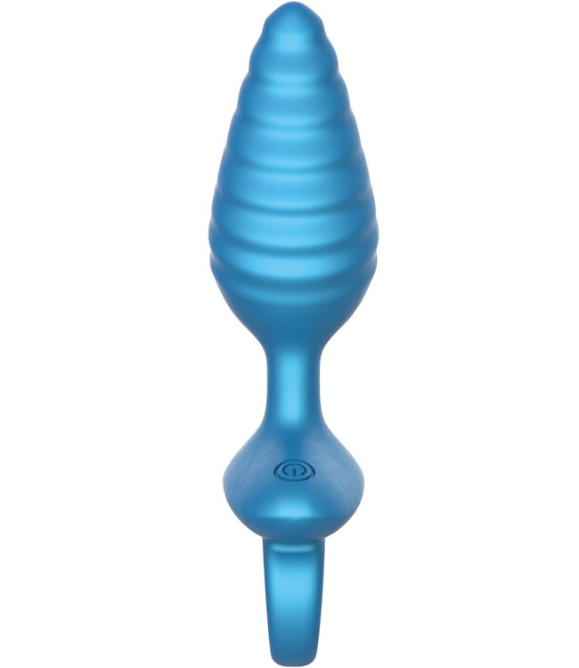 Ribbed Anal Plug Vibrating + Remote