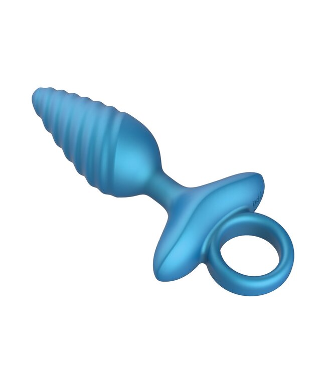 Ribbed Anal Plug Vibrating + Remote