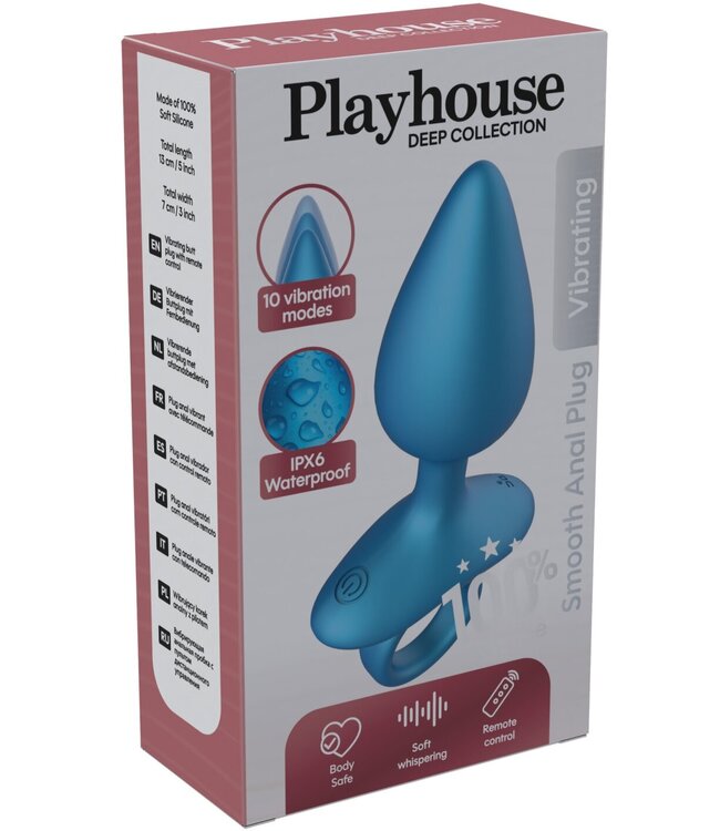 Smooth Anal Plug Vibrating + Remote