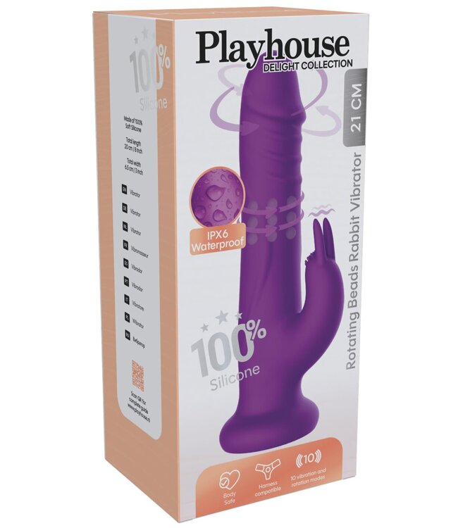 Rotating Beads Rabbit Vibrator
