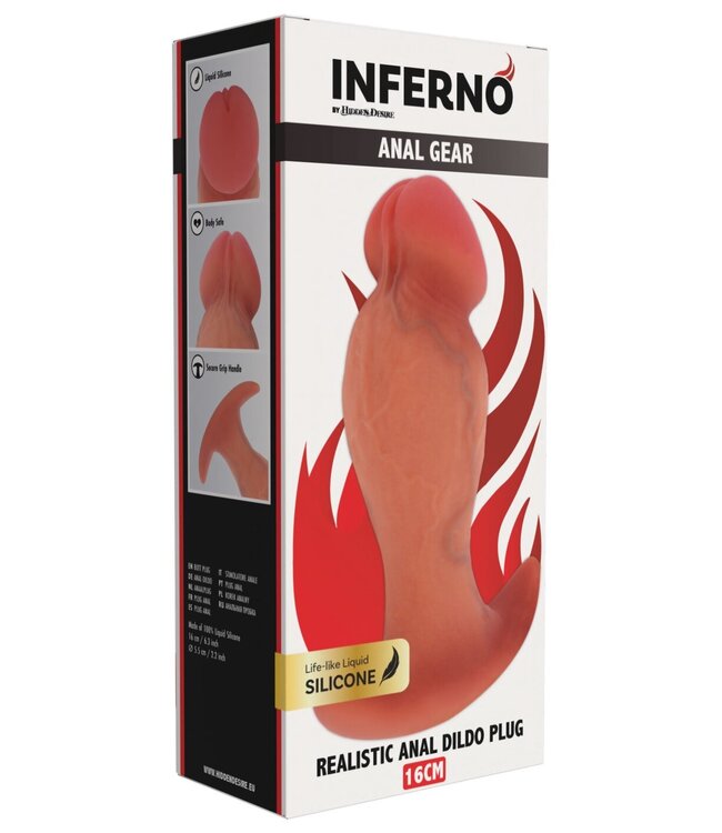 Realistic Buttplug Liquid Silicone 16 cm