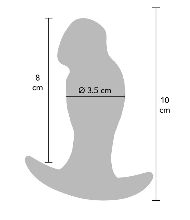 Realistic Buttplug Liquid Silicone 10 cm