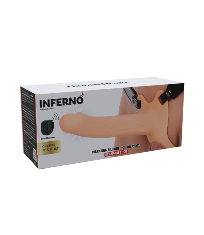 Hollow Penis Strapon Vibrating 20cm