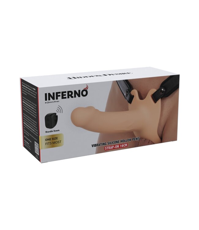 Hollow Penis Strapon Vibrating 16cm