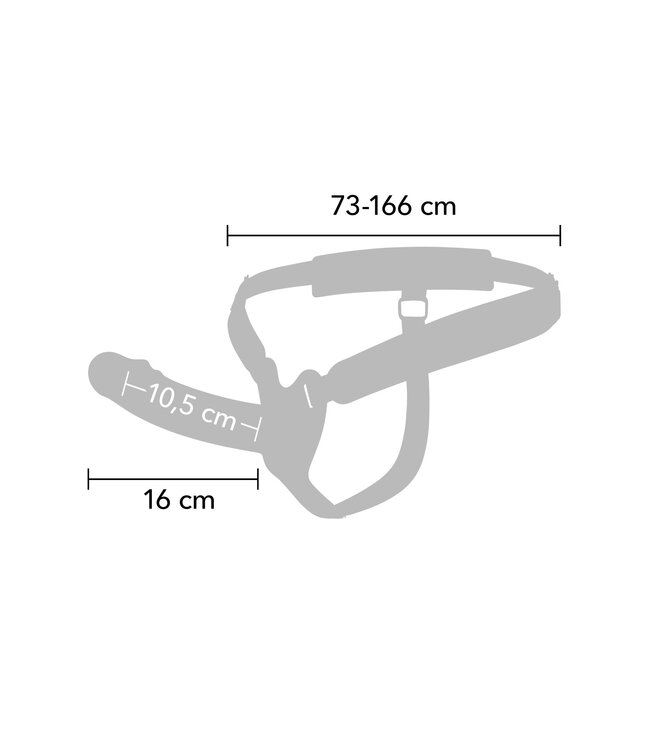 Hollow Penis Strapon 16cm
