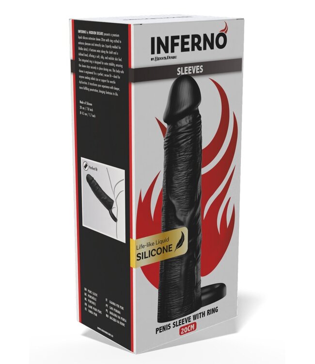 Penis Sleeve Liquid Silicone Ring 20 cm