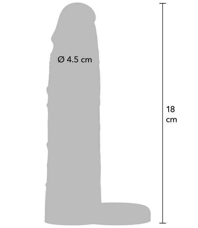 Penis Sleeve Liquid Silicone Ring 18 cm