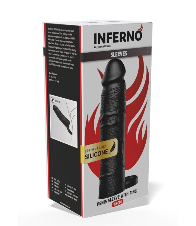 Penis Sleeve Liquid Silicone Ring 18 cm