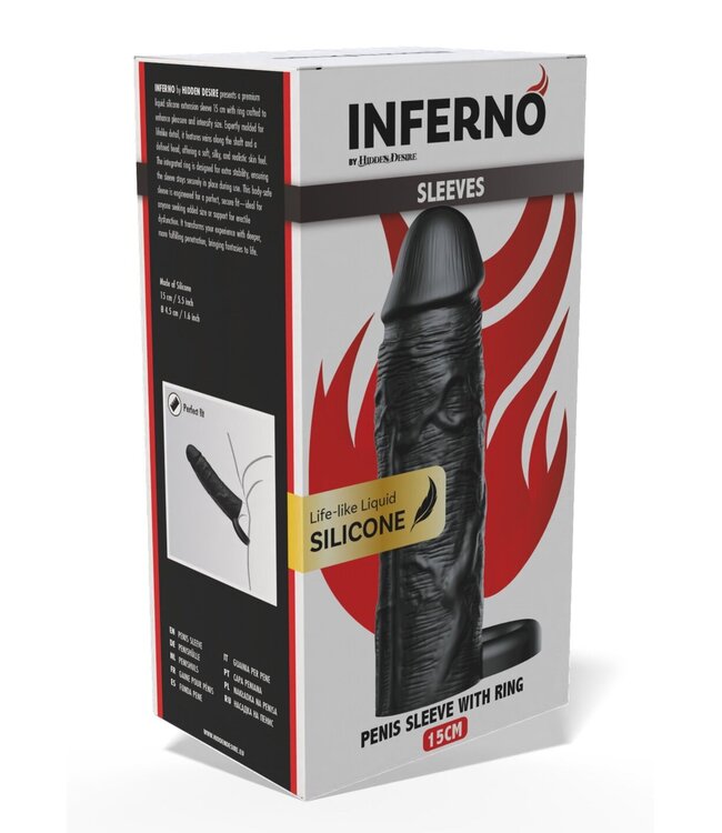 Penis Sleeve Liquid Silicone Ring 15 cm