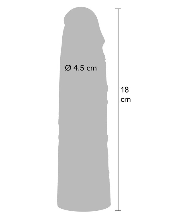 Penis Sleeve Liquid Silicone 18 cm
