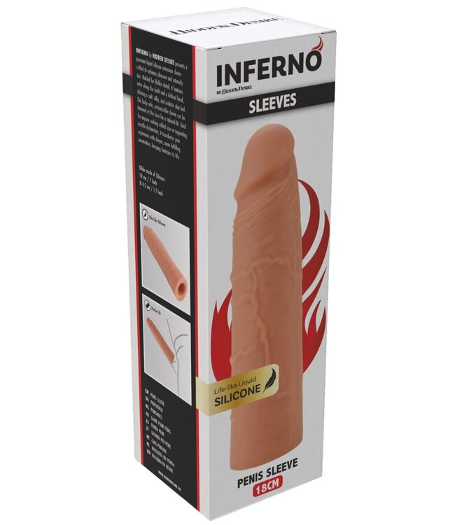 Penis Sleeve Liquid Silicone 18 cm