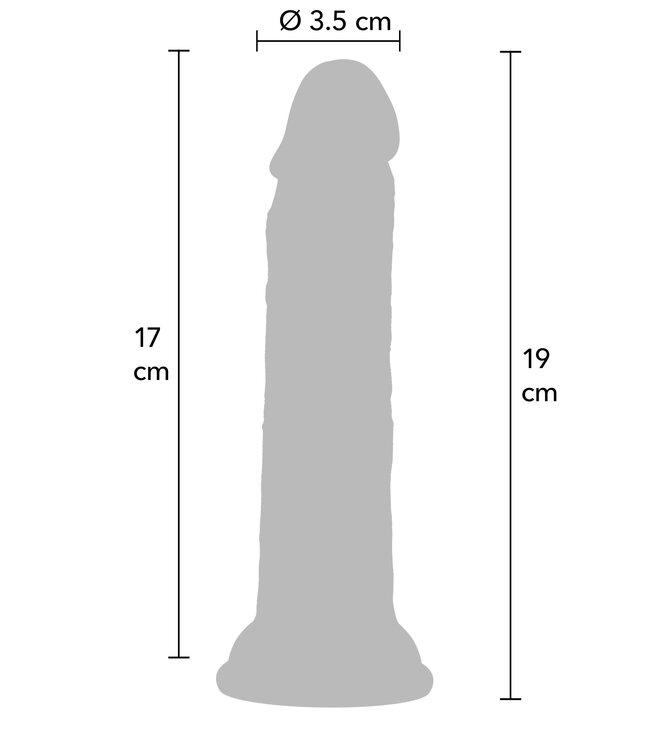Realistic Dong Liquid Silicone 19 cm
