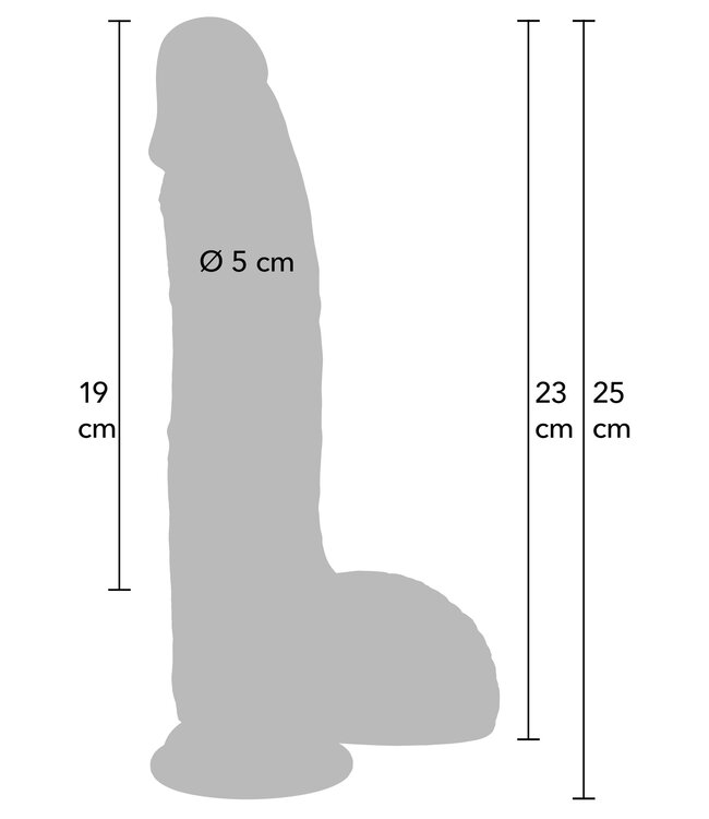 Realistic Dildo Liquid Silicone 23 cm