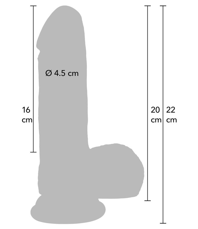Realistic Dildo Liquid Silicone 20 cm
