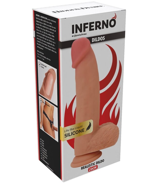 Realistic Dildo Liquid Silicone 20 cm