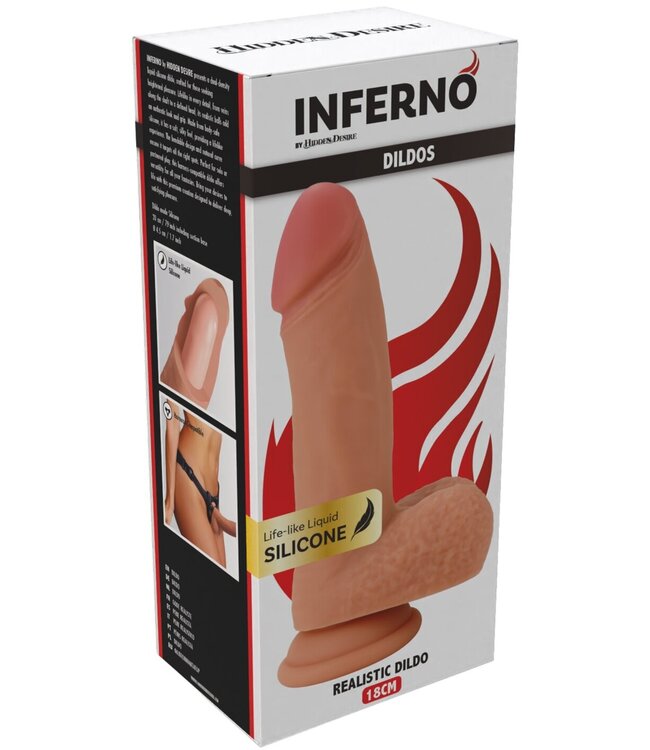 Realistic Dildo Liquid Silicone 18 cm