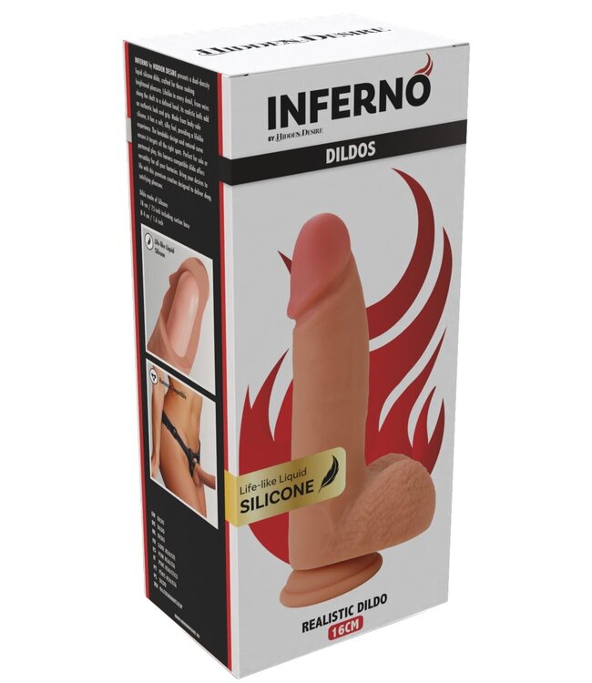 Realistic Dildo Liquid Silicone 16 cm