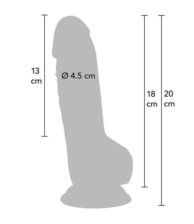 Realistic Dildo PVC 18 cm