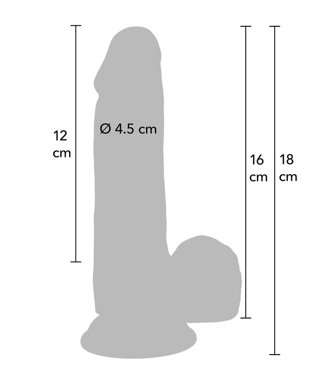 Realistic Dildo PVC 16 cm