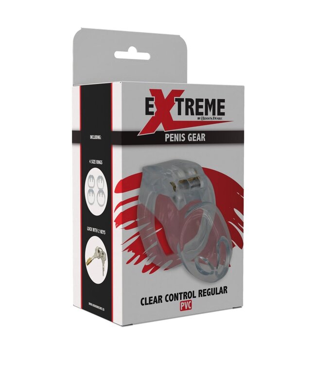 Clear Control Cock Cage Regular