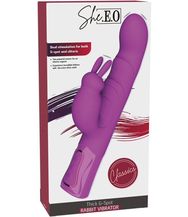 Vibrating G-Spot Thick Rabbit Vibrator