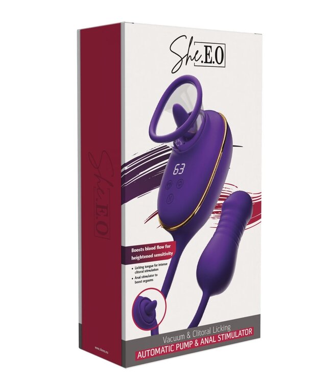 Licking Clitoral Pump & Anal Stimulator
