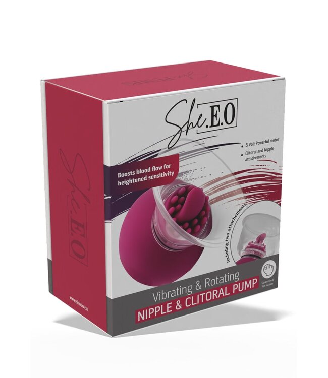 Vibrating & Rotating Nipple & Clitoral Pump