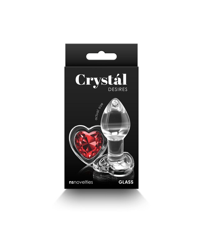 Crystal Desires Red Heart Small