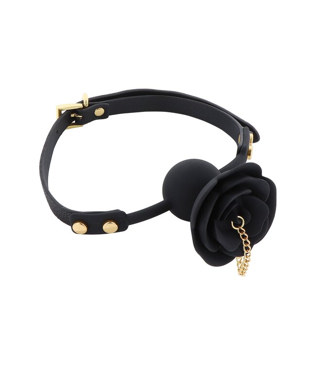 Rose Ball Gag with Plug