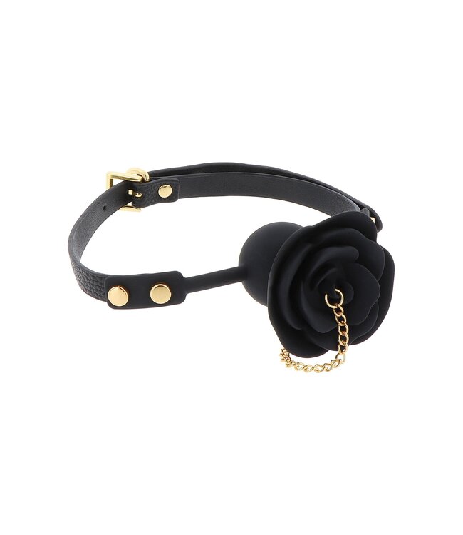 Rose Ball Gag with Plug