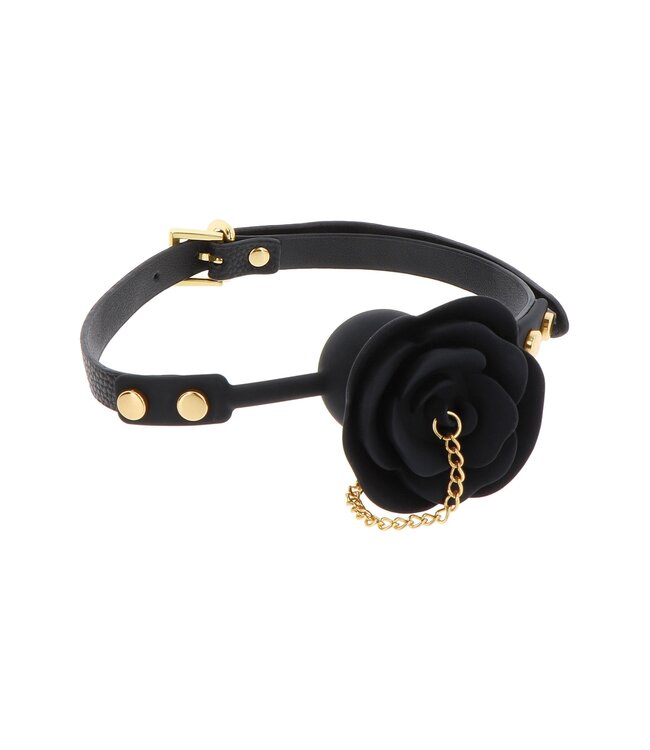 Rose Ball Gag with Plug