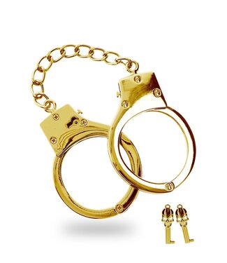 Gold Plated BDSM Handcuffs