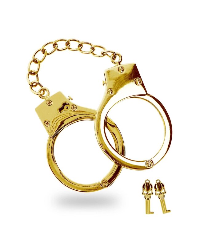Gold Plated BDSM Handcuffs